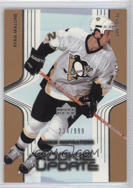 2003-04 Upper Deck Rookie Update - [Base] #96 - Ryan Malone /999