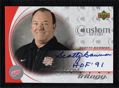 2003-04 Upper Deck Trilogy - Custom Scripts #CS-SB - Scotty Bowman