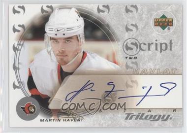 2003-04 Upper Deck Trilogy - Script #S2-MH - Martin Havlat