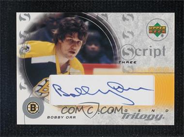 2003-04 Upper Deck Trilogy - Script #S3-BO - Bobby Orr