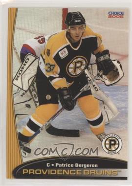 2004-05 Choice Providence Bruins - [Base] #02 - Patrice Bergeron