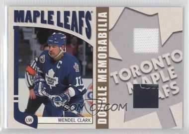 2004-05 In the Game Franchises Canadian Edition - Game-Used Memorabilia Double - Gold #DM-11 - Wendel Clark /20