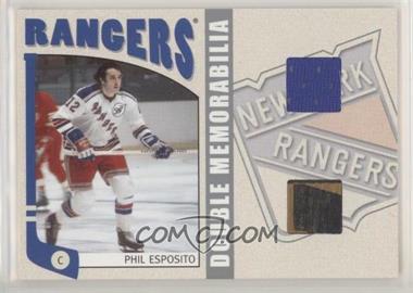 2004-05 In the Game Franchises US East Edition - Game-Used Memorabilia Double - Silver #EDM-20 - Phil Esposito /60