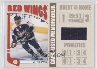 2004-05 In the Game Franchises Update Edition - Game-Used Memorabilia - Gold #USM-03 - Steve Yzerman /20