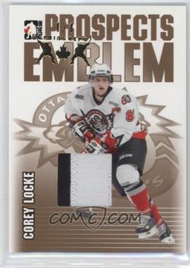 2004-05 In the Game Heroes and Prospects - Emblem - Gold Spring Expo #GUE-21 - Corey Locke /1