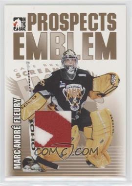 2004-05 In the Game Heroes and Prospects - Emblem - Gold #GUE-02 - Marc-Andre Fleury /10