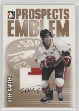 2004-05 In the Game Heroes and Prospects - Emblem - Gold #GUE-4 - Jeff Carter /10