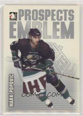 2004-05 In the Game Heroes and Prospects - Emblem - Silver #GUE-29 - Mark Popovic /30