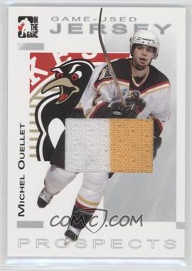 2004-05 In the Game Heroes and Prospects - Game-Used Jersey - Silver #GUJ-12 - Michel Ouellet /90