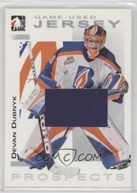 2004-05 In the Game Heroes and Prospects - Game-Used Jersey - Silver #GUJ-18 - Devan Dubnyk /90