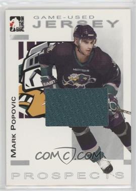 2004-05 In the Game Heroes and Prospects - Game-Used Jersey - Silver #GUJ-29 - Mark Popovic /90