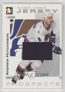 2004-05 In the Game Heroes and Prospects - Game-Used Jersey - Silver #GUJ-36 - Andrew Hutchinson /90