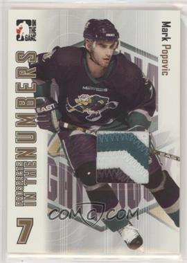 2004-05 In the Game Heroes and Prospects - In the Numbers - Gold #ITN-29 - Mark Popovic /5