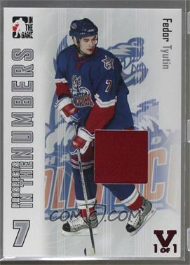 2004-05 In the Game Heroes and Prospects - In the Numbers - Silver 2016 ITG Final Vault Ruby #ITN-14 - Fedor Tyutin /1 [Noted]