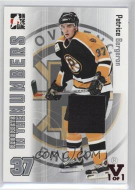 2004-05 In the Game Heroes and Prospects - In the Numbers - Silver 2016 ITG Final Vault Ruby #ITN-61 - Patrice Bergeron /1