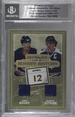 2004-05 In the Game Ultimate Memorabilia 5th Edition - Day in Hockey History - Gold #_MBDS - Mike Bossy, Darryl Sittler /5 [Uncirculated]