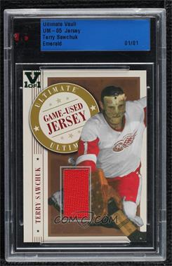 2004-05 In the Game Ultimate Memorabilia 5th Edition - Game-Used Jersey - Gold ITG Vault Emerald #_TESA - Terry Sawchuk /1 [Uncirculated]