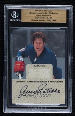 2004-05 In the Game Ultimate Memorabilia 5th Edition - Game-Used Jersey & Autograph - Silver #_JERA - Jean Ratelle /40 [BGS Encased]