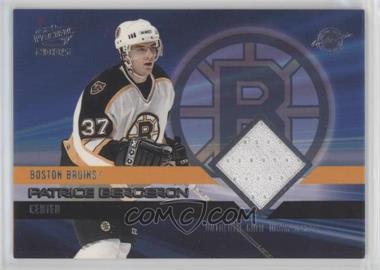 2004-05 Pacific - Authentic Game-Worn Jerseys #2 - Patrice Bergeron /850