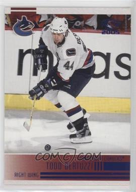 2004-05 Pacific - [Base] - Blue Ice #253 - Todd Bertuzzi /250