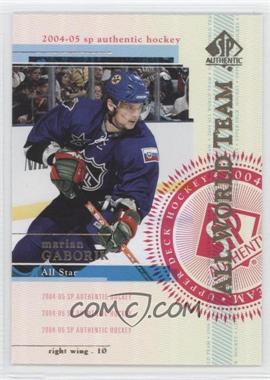 2004-05 SP Authentic - [Base] #119 - All World Team - Marian Gaborik