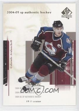 2004-05 SP Authentic - [Base] #22 - Joe Sakic