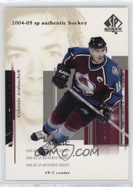 2004-05 SP Authentic - [Base] #22 - Joe Sakic