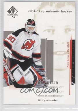 2004-05 SP Authentic - [Base] #52 - Martin Brodeur