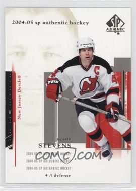 2004-05 SP Authentic - [Base] #54 - Scott Stevens