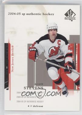 2004-05 SP Authentic - [Base] #54 - Scott Stevens