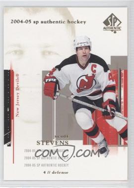 2004-05 SP Authentic - [Base] #54 - Scott Stevens