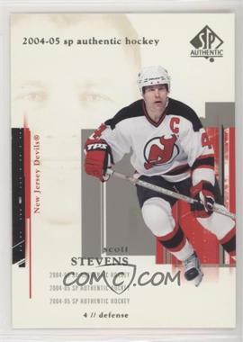 2004-05 SP Authentic - [Base] #54 - Scott Stevens