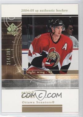 2004-05 SP Authentic - Rookie Redemptions #RR50 - Patrick Eaves /399