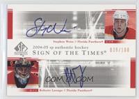 Roberto Luongo, Stephen Weiss #/100