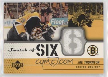 2004-05 Upper Deck - Swatch of Six #SS-TH - Joe Thornton