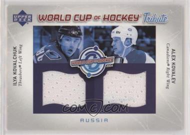 2004-05 Upper Deck - World Cup of Hockey Tribute #WC-IK/AK - Alex Kovalev, Ilya Kovalchuk