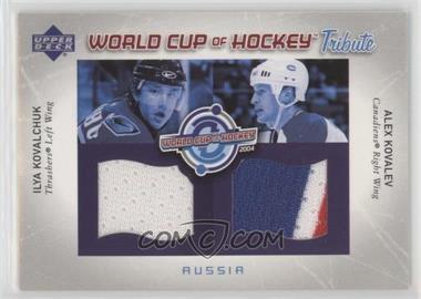 2004-05 Upper Deck - World Cup of Hockey Tribute #WC-IK/AK - Alex Kovalev, Ilya Kovalchuk
