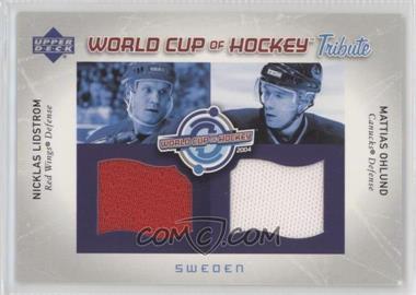 2004-05 Upper Deck - World Cup of Hockey Tribute #WC-NL/MO - Nicklas Lidstrom, Mattias Ohlund [EX to NM]