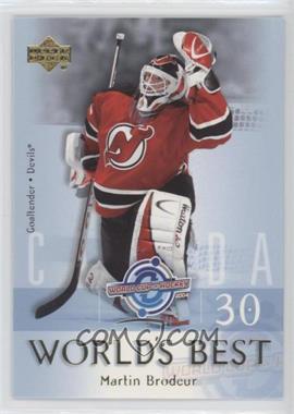 2004-05 Upper Deck - World's Best #WB4 - Martin Brodeur