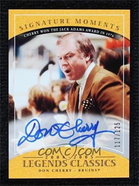 2004-05 Upper Deck Legends Classics - Signature Moments #M3 - Don Cherry /125