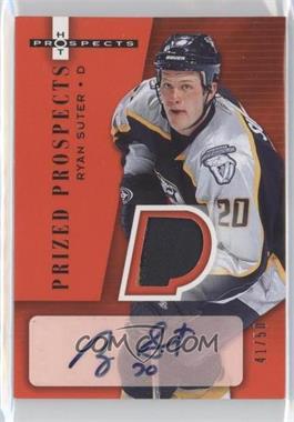 2005-06 Fleer Hot Prospects - [Base] - Red Hot #247 - Prized Prospects - Ryan Suter /50