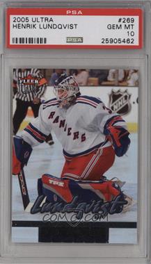 2005-06 Fleer Ultra - [Base] #269 - Henrik Lundqvist [PSA 10 GEM MT]