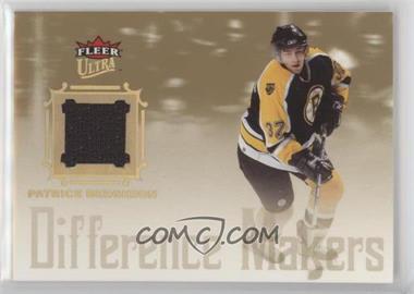 2005-06 Fleer Ultra - Difference Makers Jersey #DMJ-PB - Patrice Bergeron