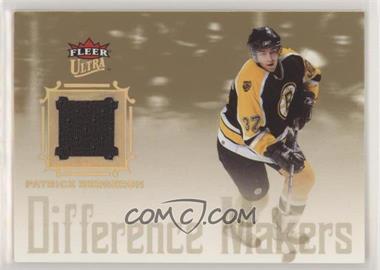 2005-06 Fleer Ultra - Difference Makers Jersey #DMJ-PB - Patrice Bergeron