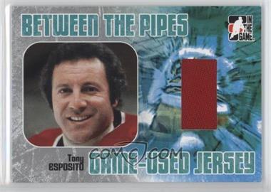 2005-06 In the Game Between the Pipes - Game-Used Jersey - Silver #GUJ-04 - Tony Esposito /80