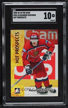 2005-06 In the Game Heroes and Prospects - [Base] #362 - Alex Ovechkin [SGC 10 GEM]