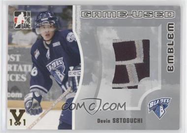 2005-06 In the Game Heroes and Prospects - Game-Used Emblem - Silver ITG Vault Gold #GUE-25 - Devin Setoguchi /1 [EX to NM]