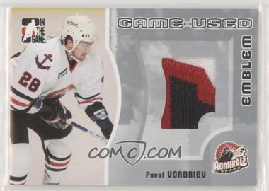 2005-06 In the Game Heroes and Prospects - Game-Used Emblem - Silver #GUE-30 - Pavel Vorobiev /30