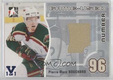 2005-06 In the Game Heroes and Prospects - Game-Used Number - Silver ITG Vault Sapphire #GUN-31 - Pierre-Marc Bouchard /1