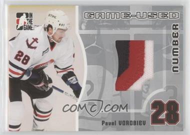2005-06 In the Game Heroes and Prospects - Game-Used Number - Silver #GUN-30 - Pavel Vorobiev /30